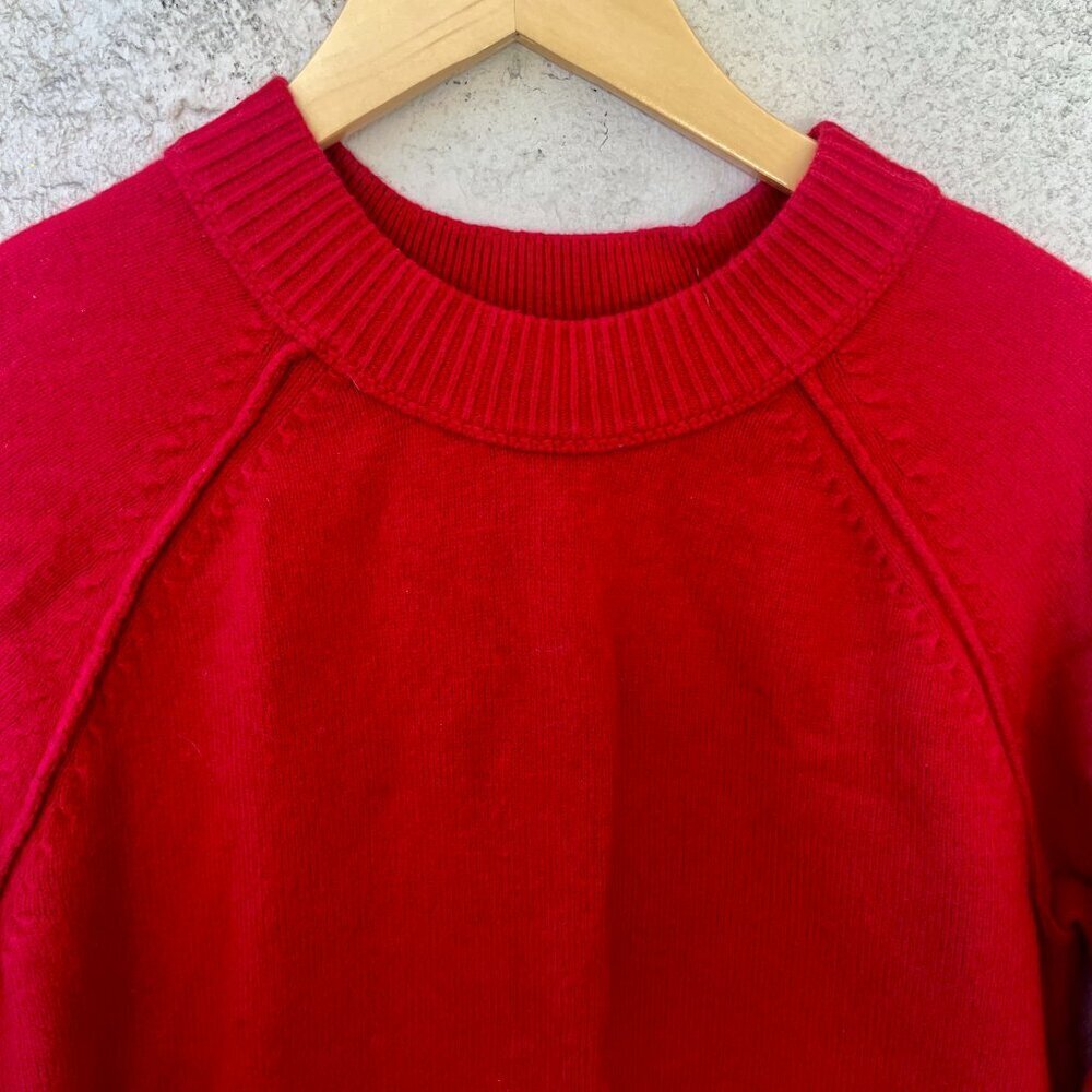 Banana Republic Red Pullover Style Cotton Wool Sweater XS - Picture 4 of 5